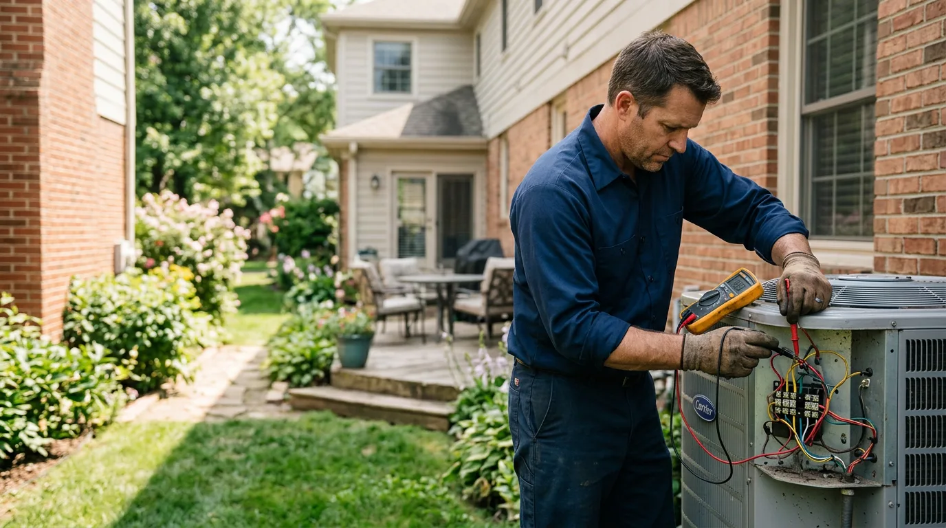HVAC technician working near Pentwater, MI